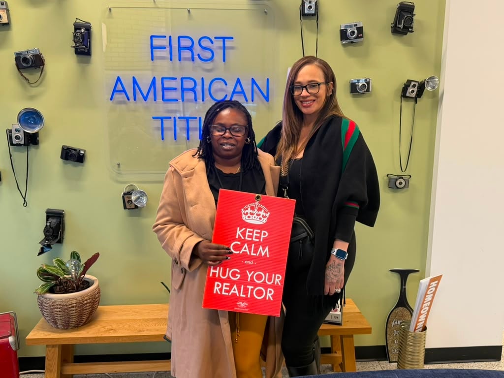 Johanna Carter at closing with her REALTOR